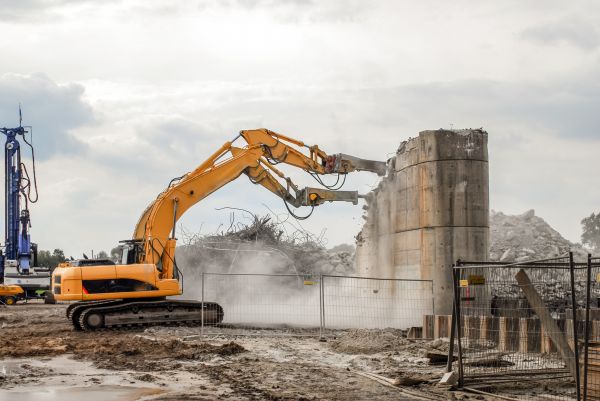 Silo Demolition in Waxhaw