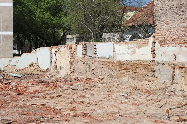 Brick Wall Demolition in Waxhaw