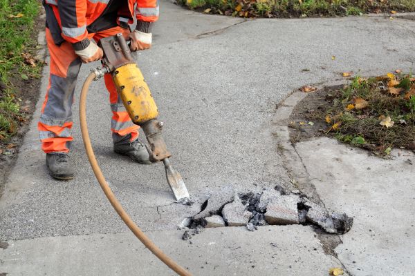 Concrete Sidewalk Removal in Waxhaw
